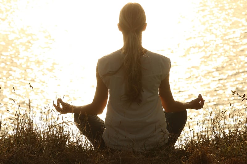 Beach Yoga Pose at Sunset